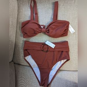 High waisted swim suit new with tags size medium